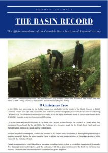 Holiday greetings from the Columbia Basin Institute of Regional History!